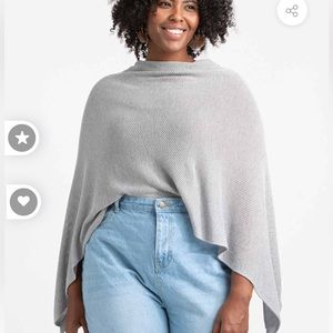 We Are AMMA grey cocoon scarf for nursing, barely used